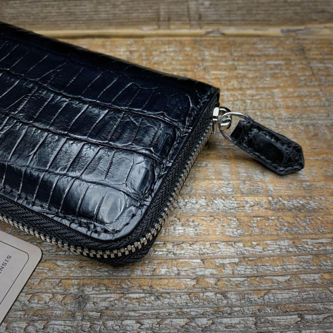 実物写真☆クロコダイル 長財布 ワニ革 ヒマラヤ 小銭入れ 名刺入れ
