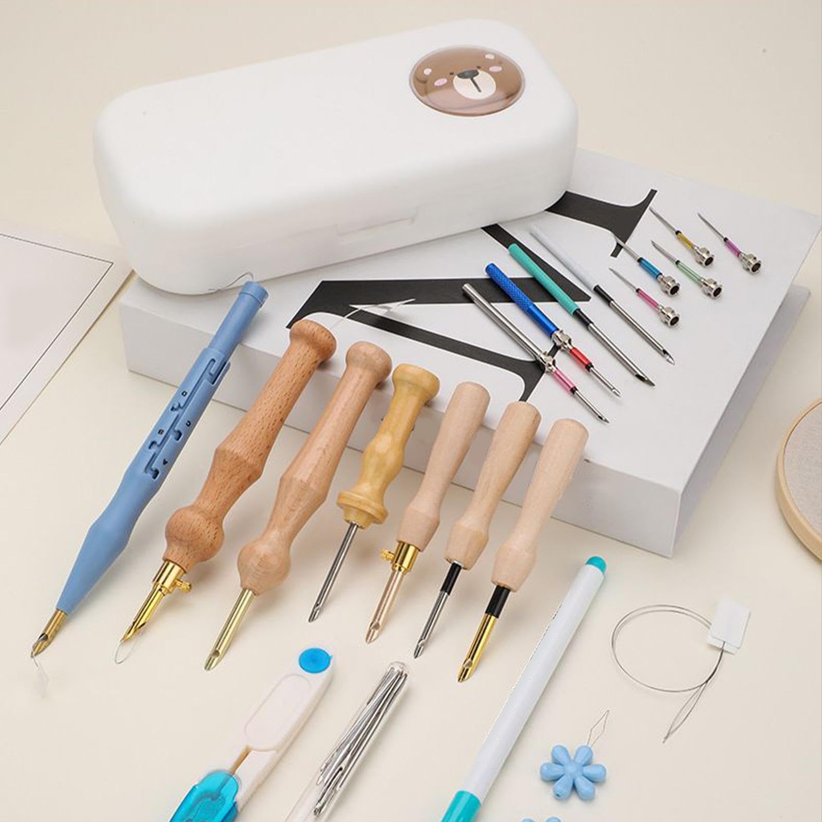 Zestaw Do Punch Needle Dla Początkujących Komplet Do Hafciarskiej Techniki