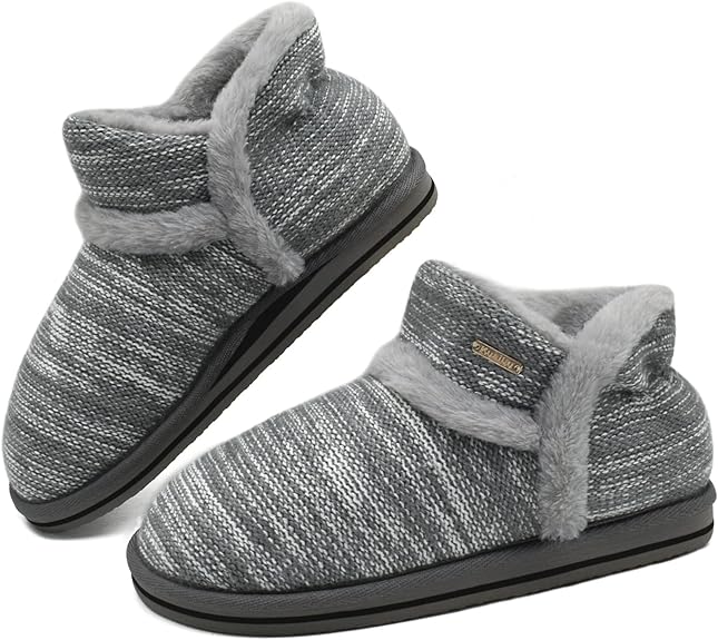 Pantofole Invernali Uomo Donna In Memory Foam - Ciabatte Morbide Con Pelliccia, Antiscivolo, Comode Per Casa - Foto 9