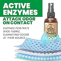 Vista 6 de Uncle Todd's Shoe Deodorizer Spray - Proven & Powerful Enzyme Formula Spray for Shoe Odor Elimination in All Footwear (Mountain Fresh)