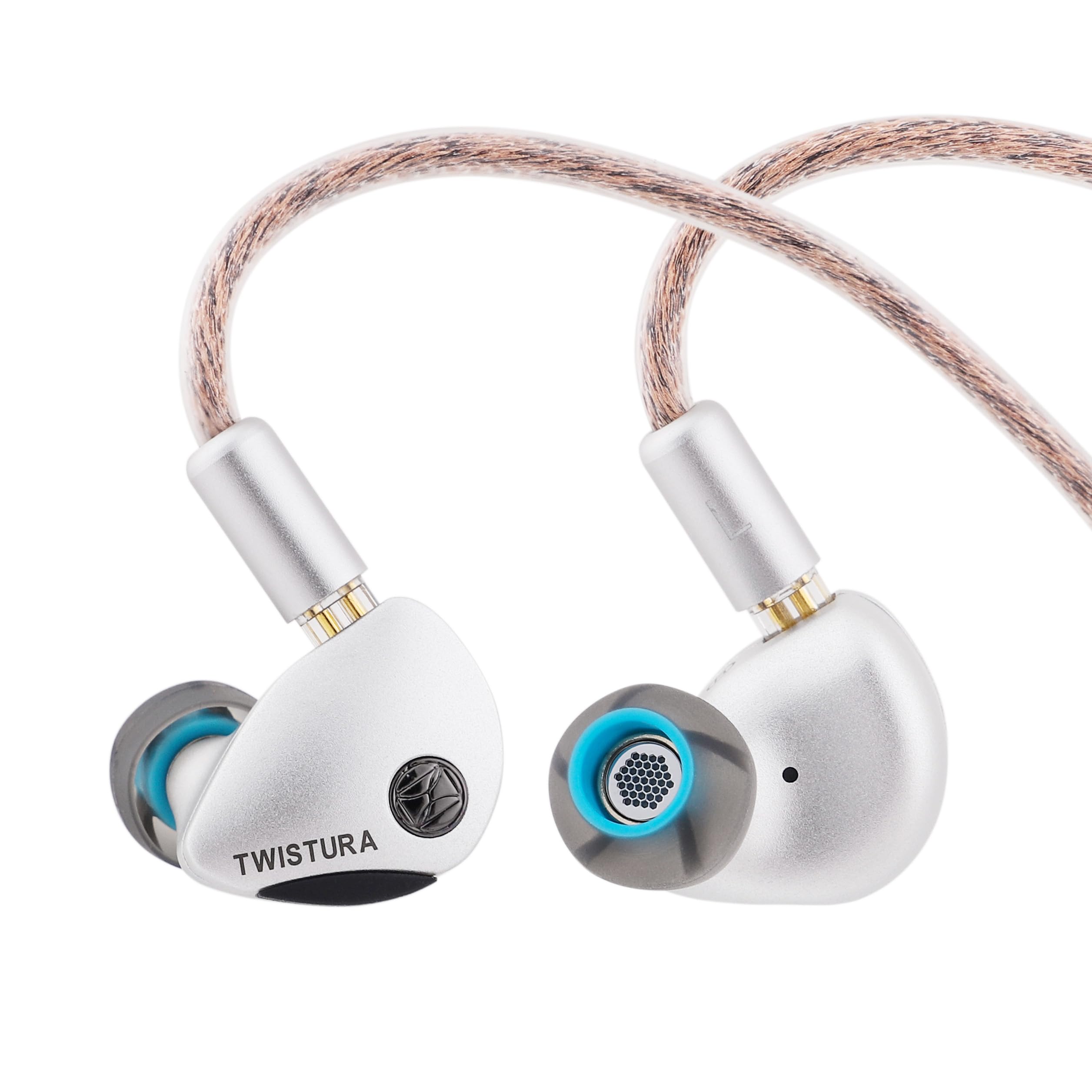 Linsoul TWISTURA WoodNote Écouteurs Intra-Auriculaires, Diaphragme en Bois, Casques à Double Aimant et Double Chambre à air de 10mm, IEM de qualité Studio avec Embouts filtrants Amovibles