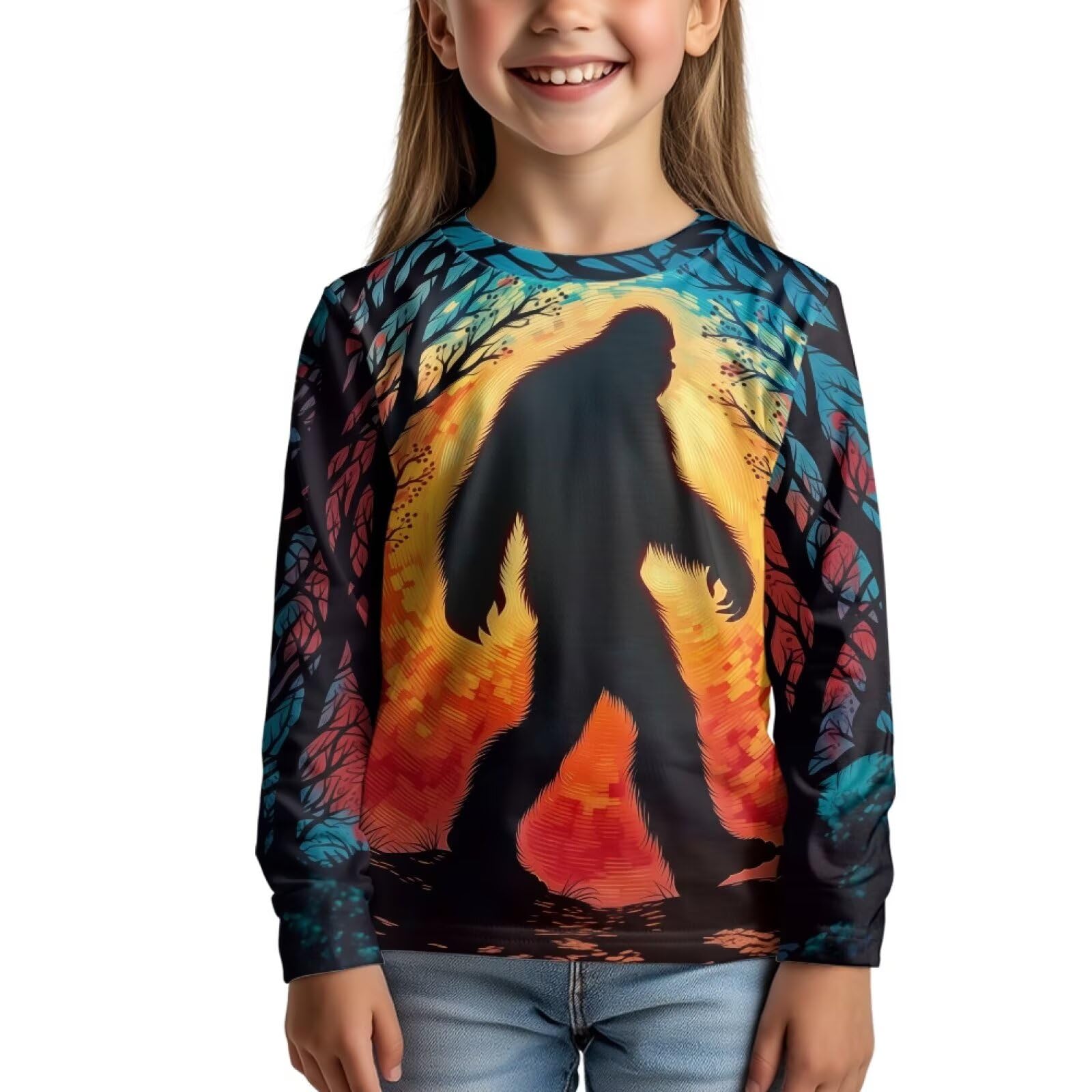 Uourmeti Girls Graphic Tees Long Sleeve T Shirts for Teens