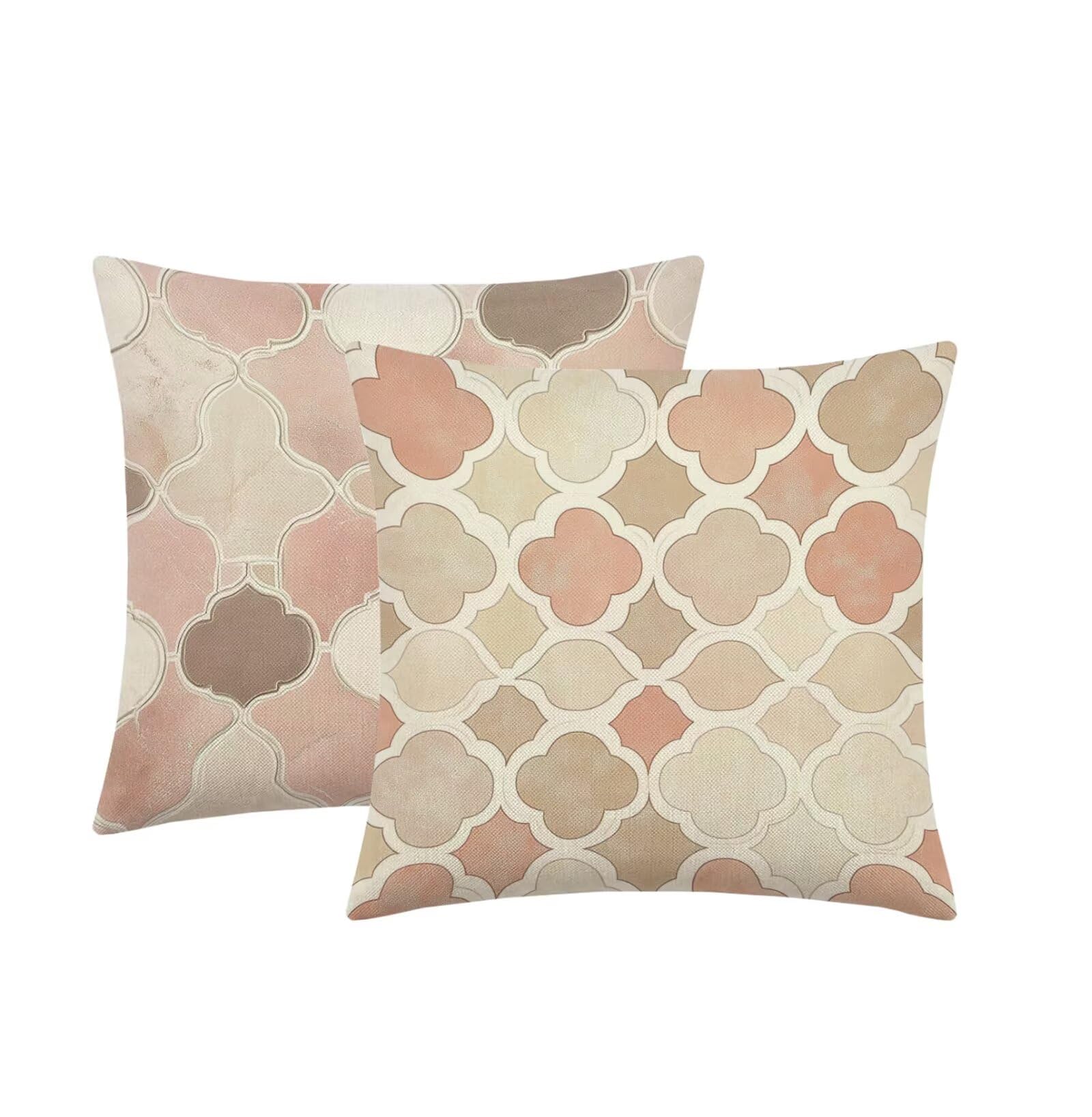 Kissenbezug 65x65cm Outdoor Kissen 2er Set nordisch Einfach-3 Leinen