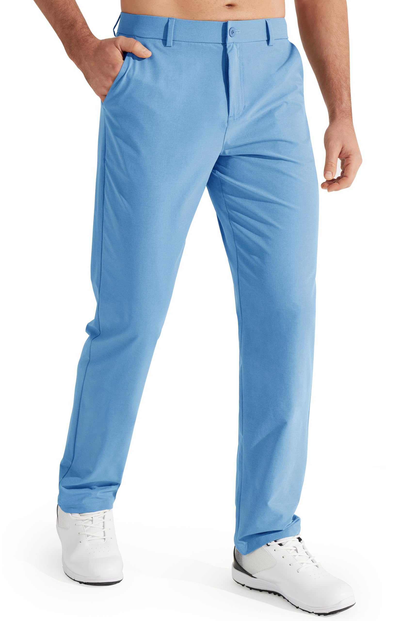 Libin Mens Golf Pants Stretch Work Dress Pants 30"/32"/34" Quick Dry Lightweight Casual Comfy Trousers with Pockets — view 10