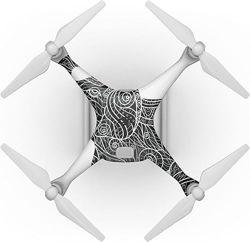Compatible con drones DJI Spark - Adhesivo protector de vinilo resistente a los arañazos - Elefante Zendoodle