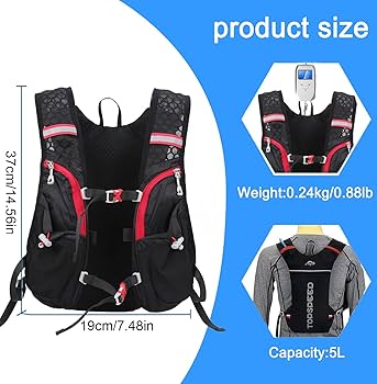 Amazon.com : INOXTO Running Hydration Vest Backpack