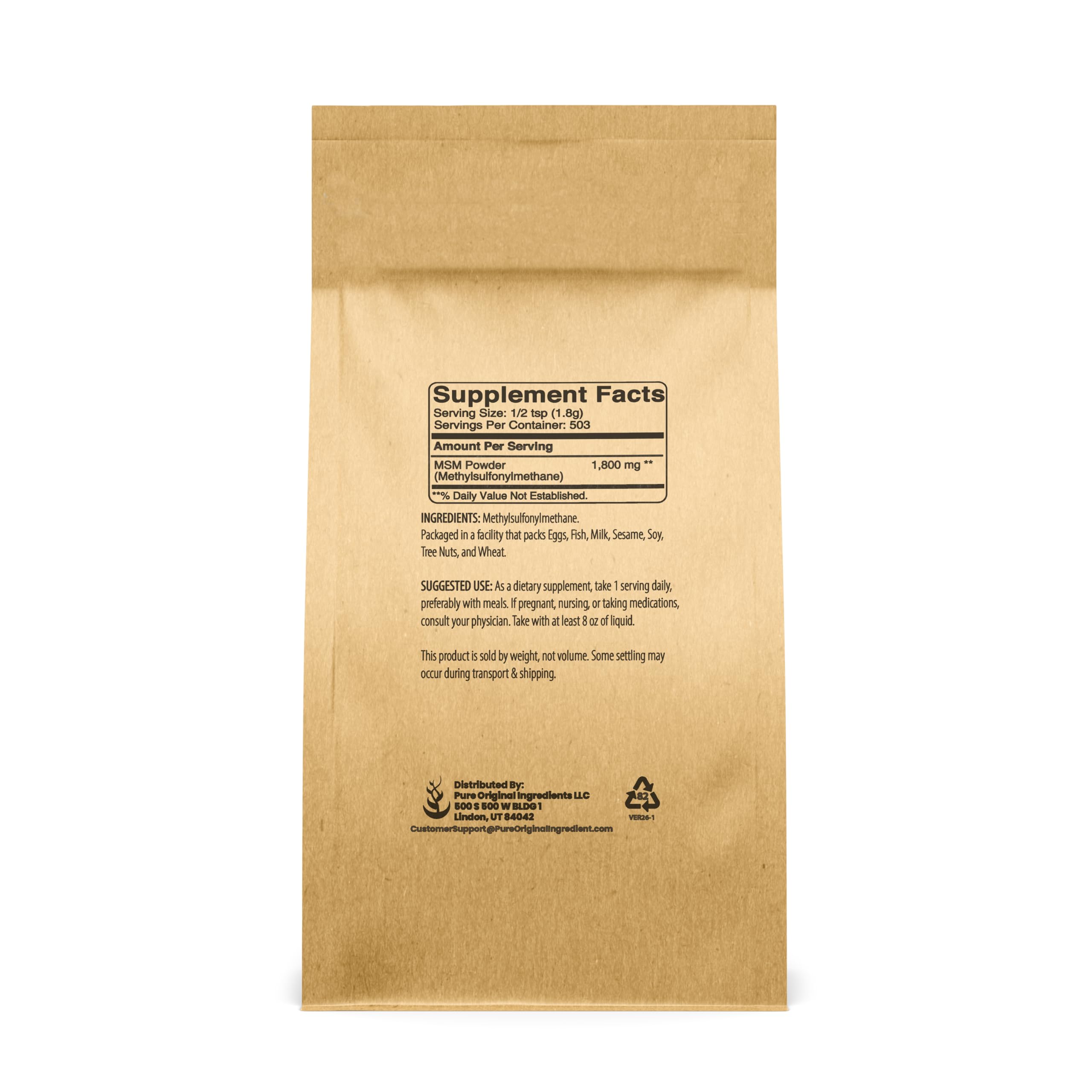 Pure Original Ingredients, Methylsulfonylmethane Powder, 2 Lb — Amazon image 2