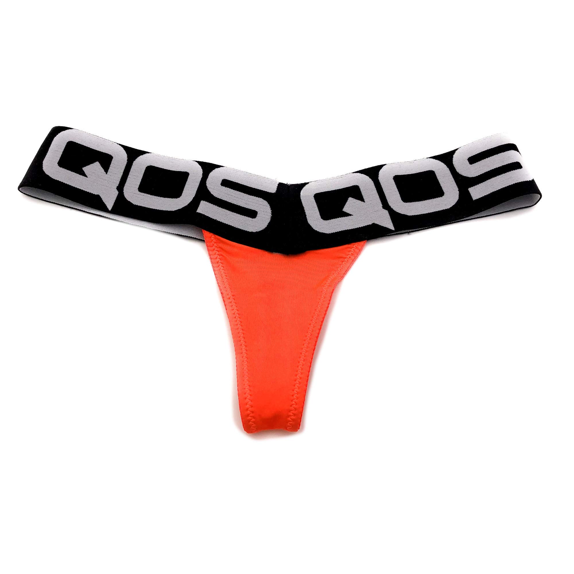 Buy QOS NEON Orange VShape Logo Band Thong Queen of Spades, HOTWIFE