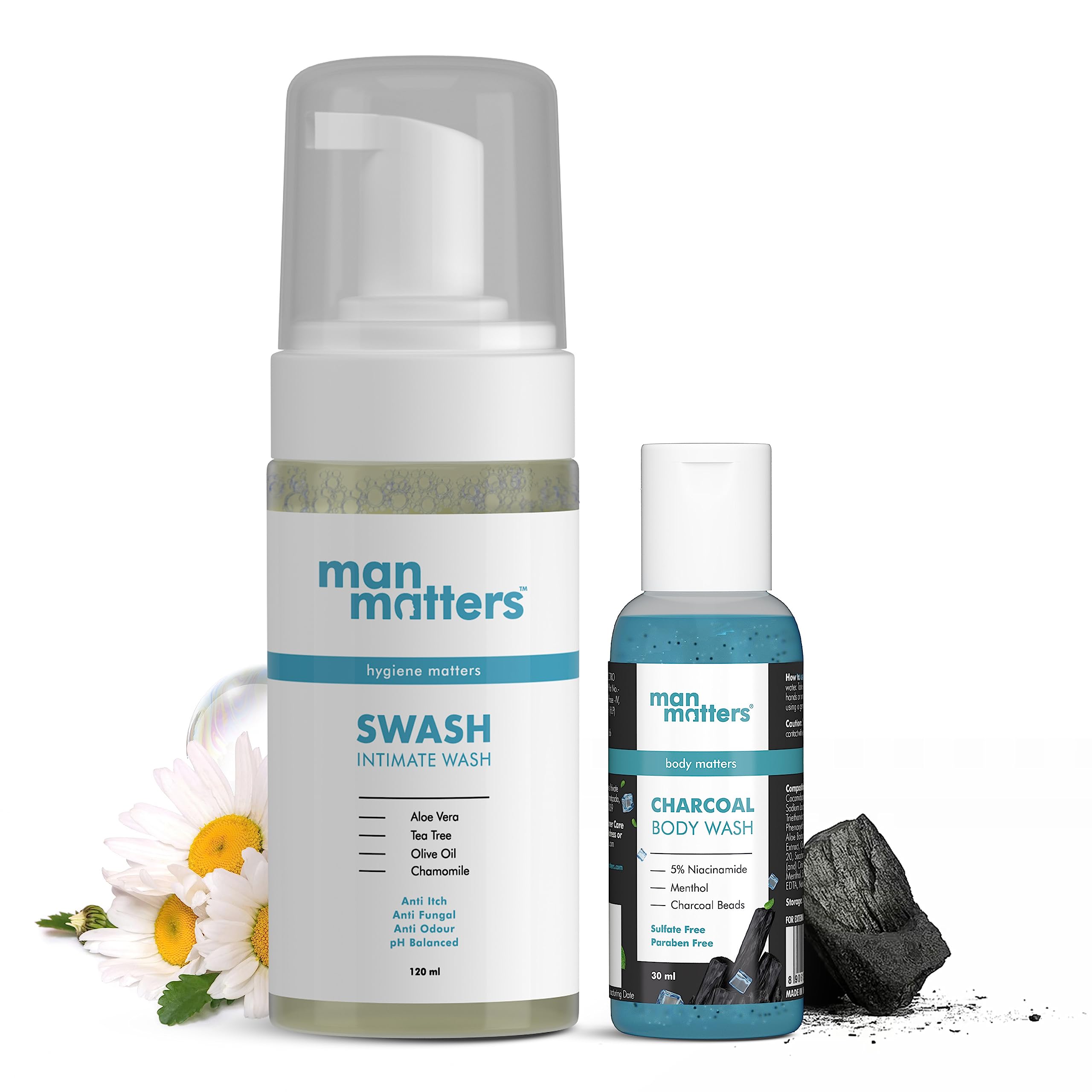 Buy Man Matters Wash for Men (120ml) with Free Charcoal Body Wash