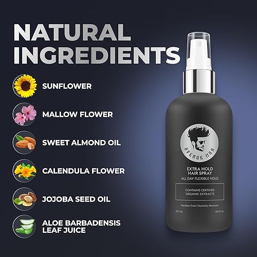 Miniatura 3 de Avenue Man Spray para el cabello para hombres – Laca para el cabello premium para hombre – Agarre extra – Control de encrespamiento, resistente a la