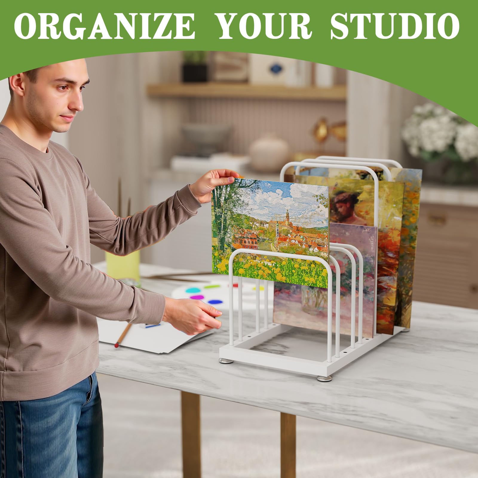 Snapklik.com : Art Storage Rack, Art Drying Rack, Small Canvas Storage ...