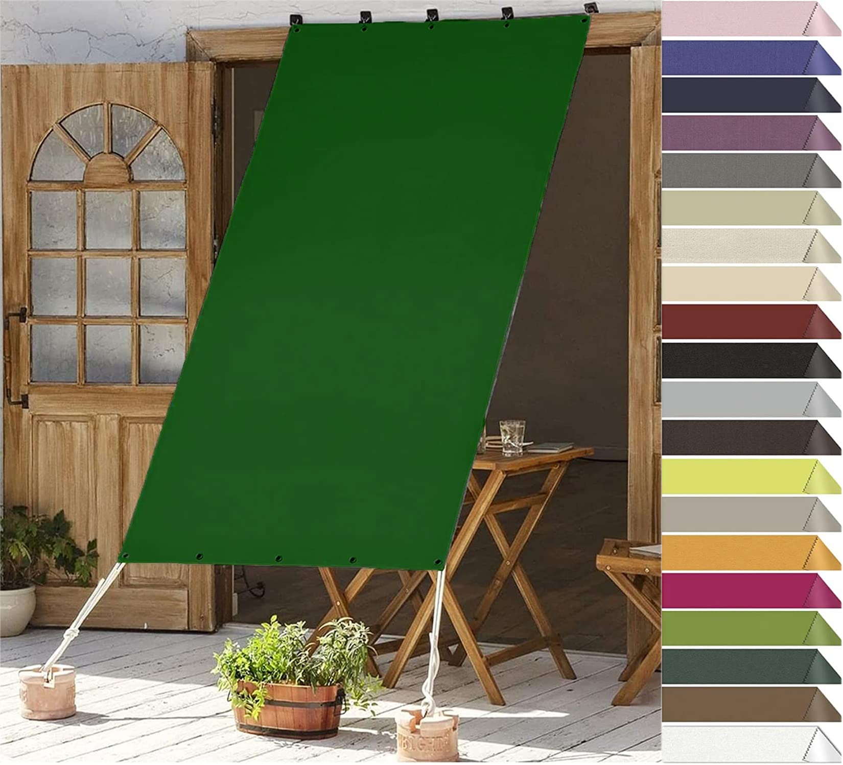 RYNS Sonnenschirm-Segel 160x160 Cm – Wasserabweisend, Wetterfest, Perfekt Für Garten & Balkon In Hellgrau