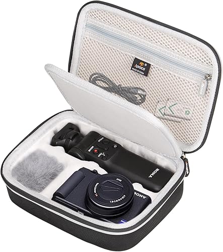 Aproca Estuche de transporte de almacenamiento de viaje, para cámara Sony ZV-1 y kit de accesorios para vlogger