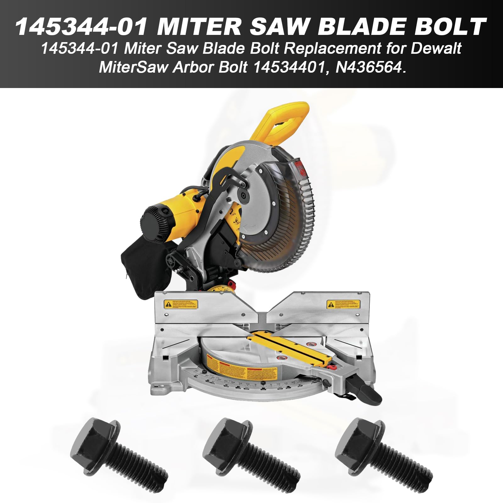 M8 145344-01 Miter Saw Bolt for DeWalt DW703 DW704 DW705 DW706