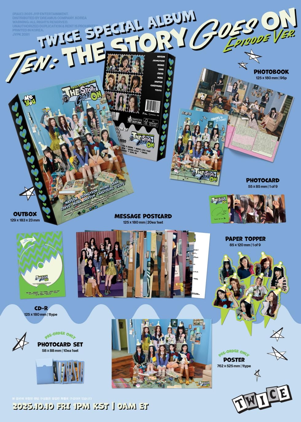 TWICE THE STORY GOES ON CAST VER. コンプセット TWICE - TEN: The Story Goes On (CAST Ver.) – K Stars