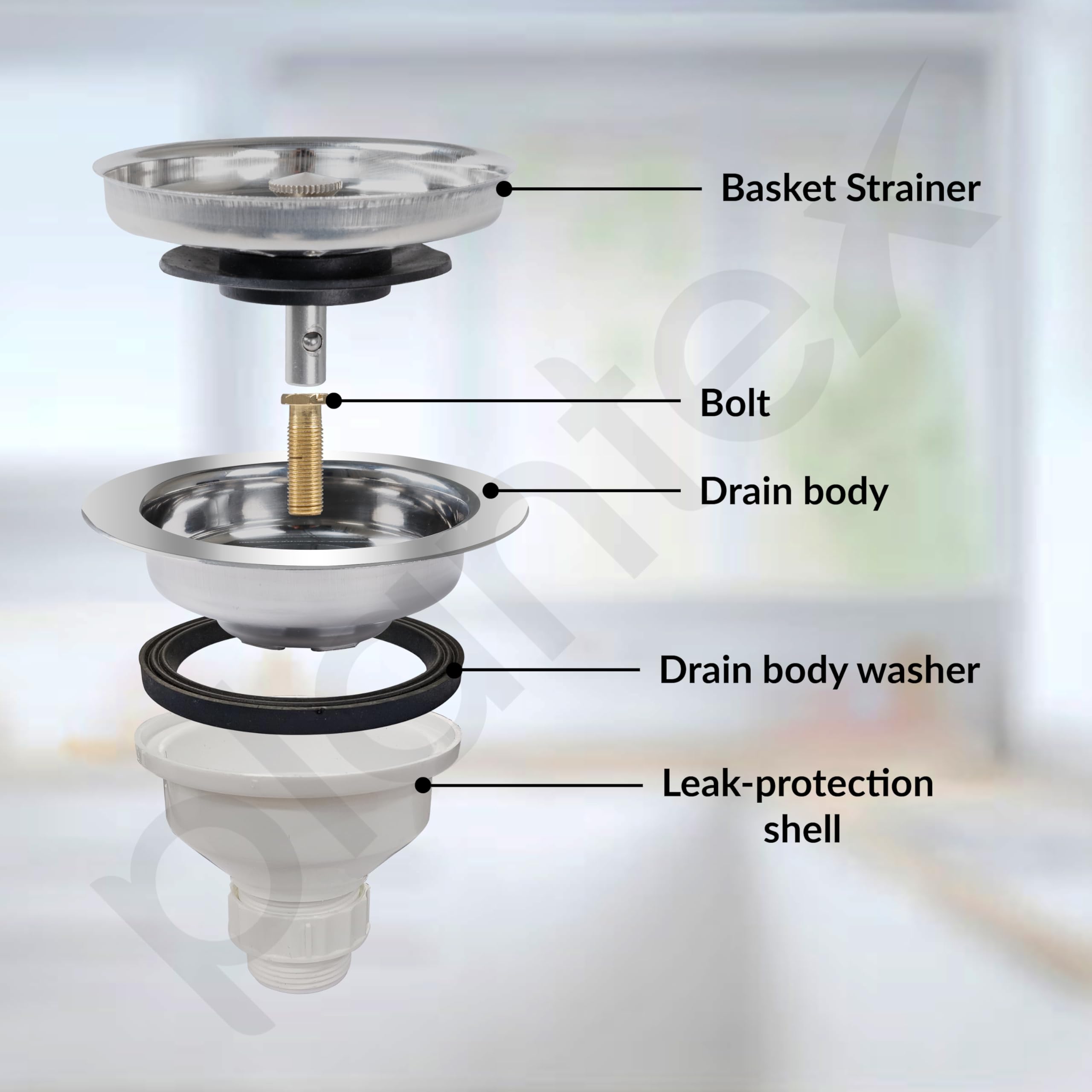 Stainless Steel Sink Coupling - Leak-Proof & Durable -3