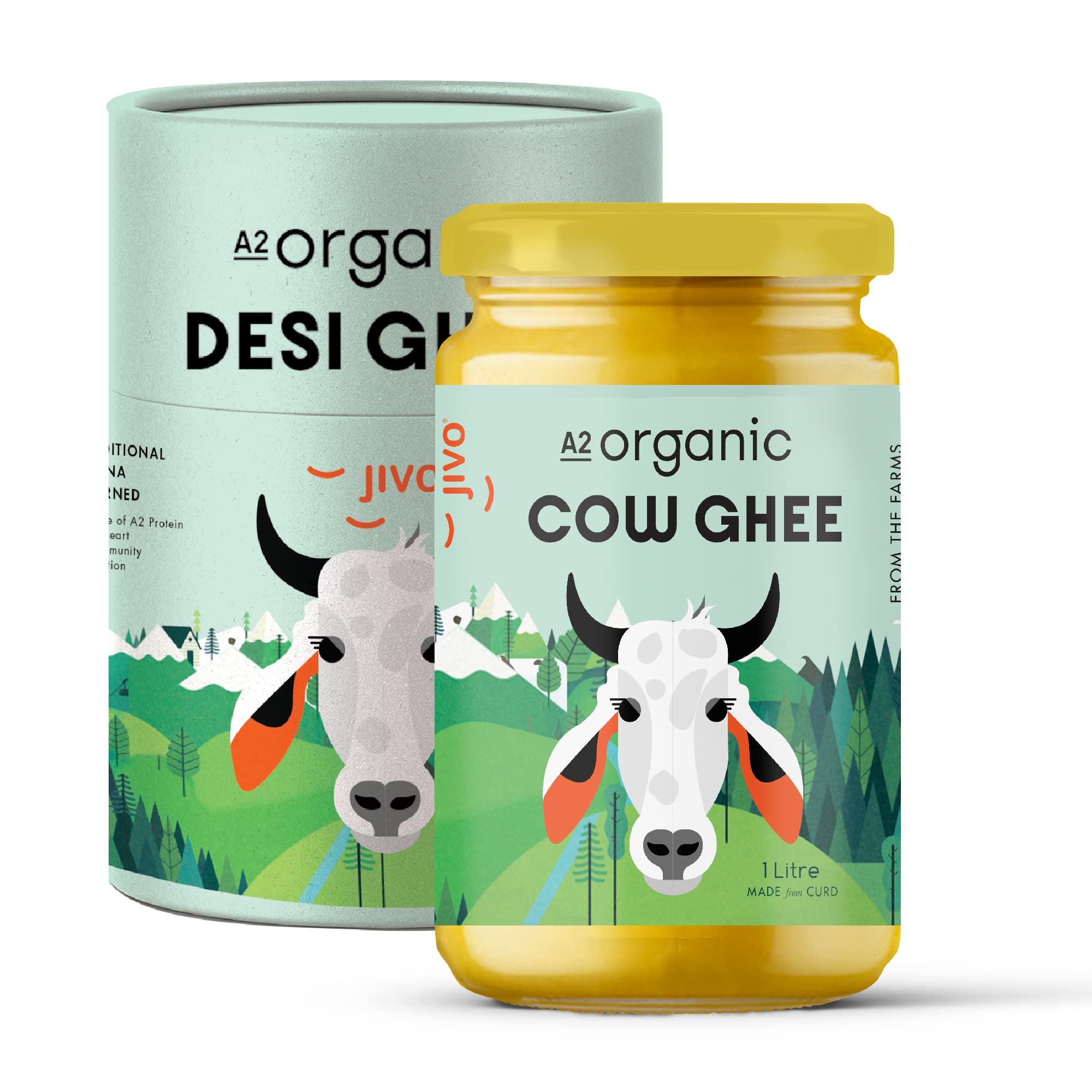 Jivo A2 Ghee, 100% Pure, Natural & Healthy | Vedic Bilona Method | Immunity Booster, Improves Functioning of Heart, Promotes Brain Power | 1 KG (Pack of 1) (B0B2RW9N9F) Amazon Price History, Amazon Price Tracker
