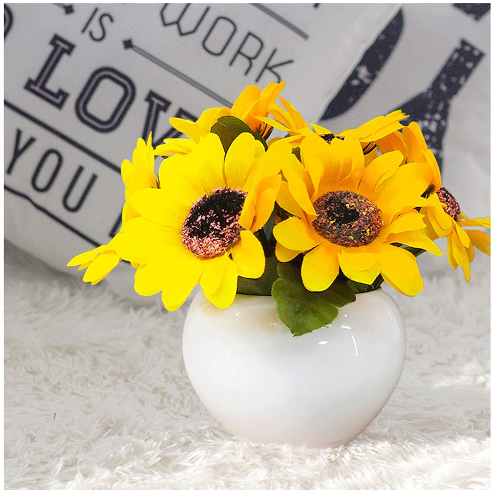Plantes artificielles en pot pour deco bureau et interieur maison cosy