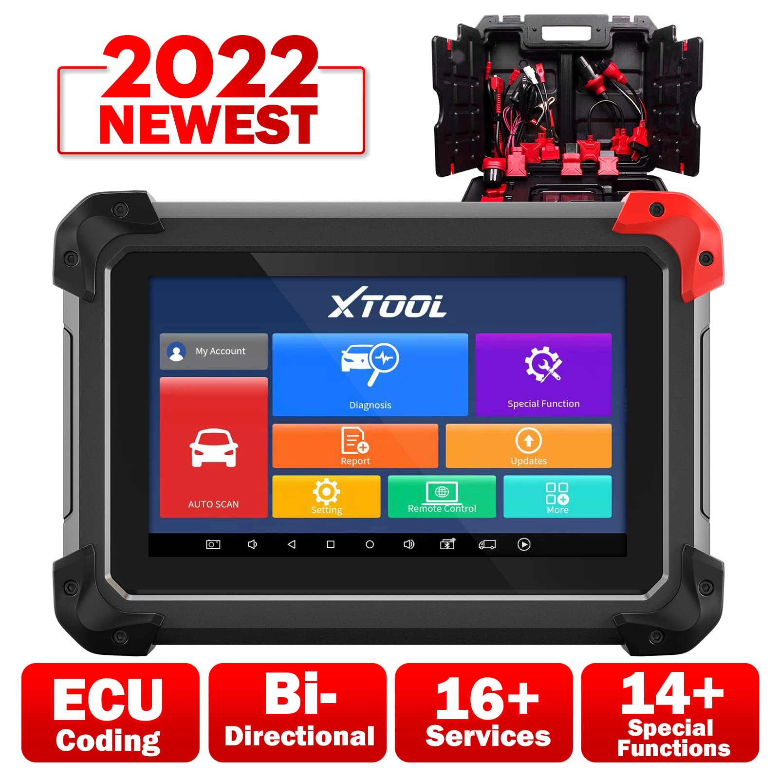 XTOOL EZ400 Pro Diagnostic Scan Tool, ECU Coding, 16+ Services & 14
