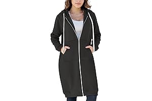 Women's Fleece Hoodies Long Sweatshirt with Pockets