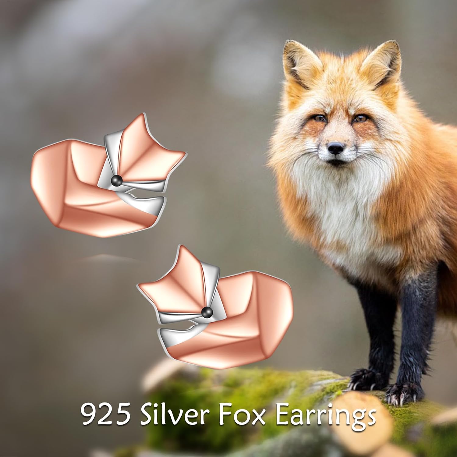 Frog/Dinosaur/Hippo/Goat/Owl/Hedgehog/Fox/Duck Stud Earrings Sterling Silver Cute Animal Jewelry for Women Animal Gifts