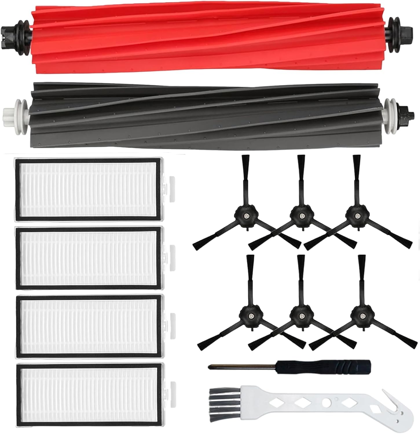 14 Pack Replacement Kit for Roborock Q5 Max+/ Q5 DuoRoller+/ Q5 Pro/ Q5 Pro+/ Q8 Max/ Q8 Max+ Robot Vacuum, High-Performance Accessory Set