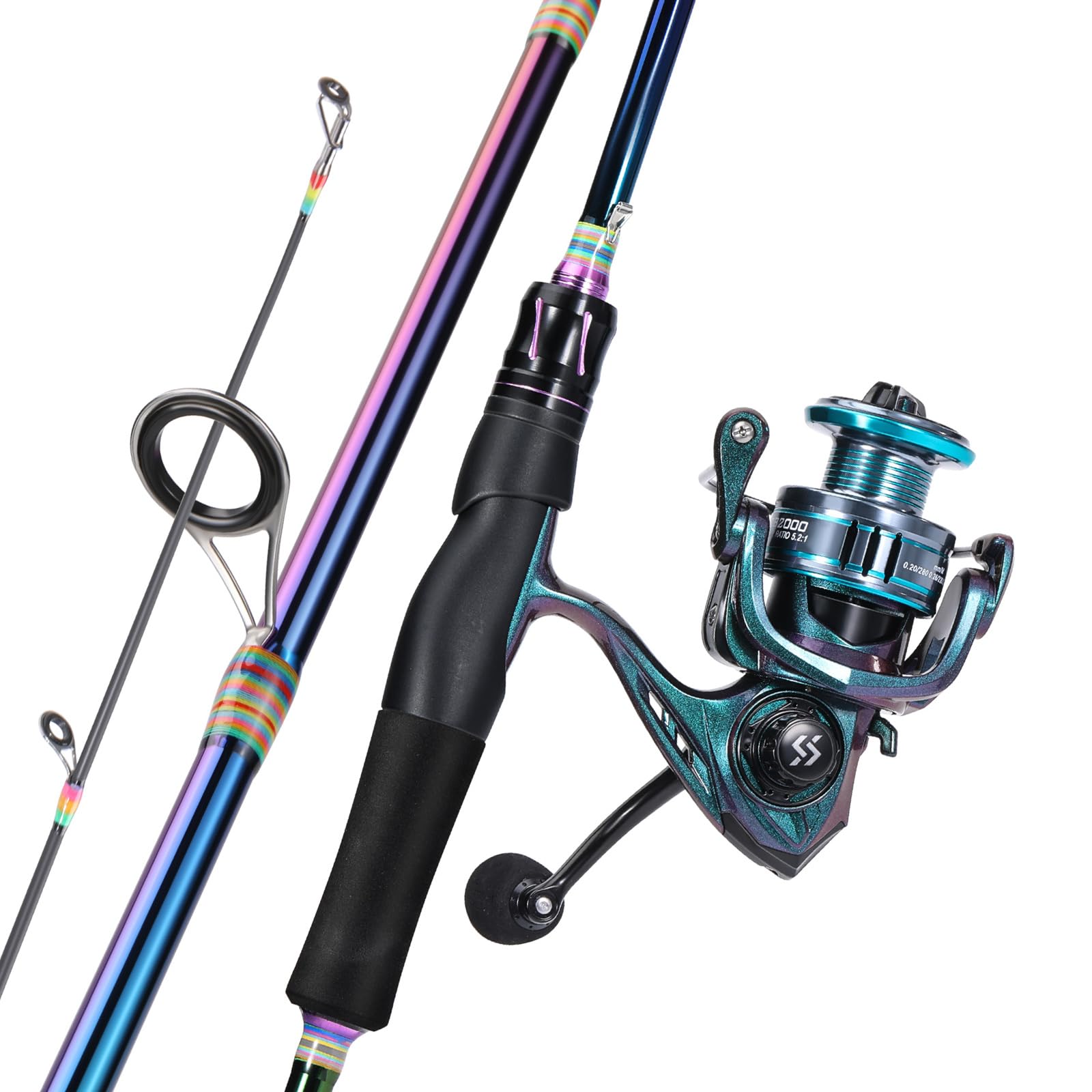 Best Fishing Rod And Reel For Redfish – Sougayilang 6.9ft Spinning Fishing Reel Rod Combo, Two Pieces ...