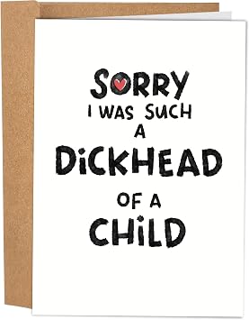 Sleazy Greetings Funny Happy Mothers Day Card For Mom From Daughter Son | 5 x 7 Funny Birthday Card For Mom With Matching Envelope | Sorry I Was Such a Pain Card