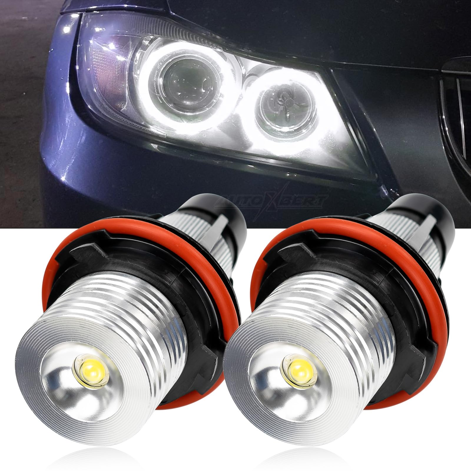 AUTOXBERT 2 pezzi Angel Eyes per BMW E39 E60 E61 E87 E83 X3 E53 X5 E63 E64 E65 E66