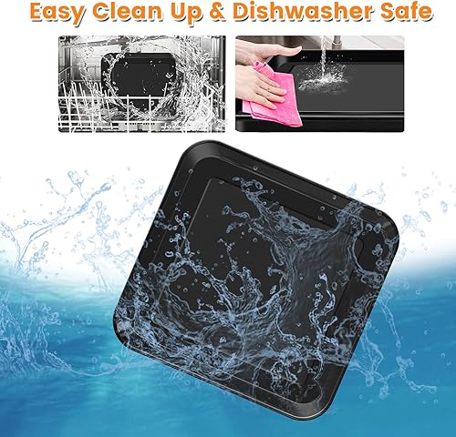 Miniatura 4 de Molde para hornear esmaltado de 10 x 10 pulgadas para horno inteligente compacto Breville, piezas de repuesto de horno tostador antiadherente de