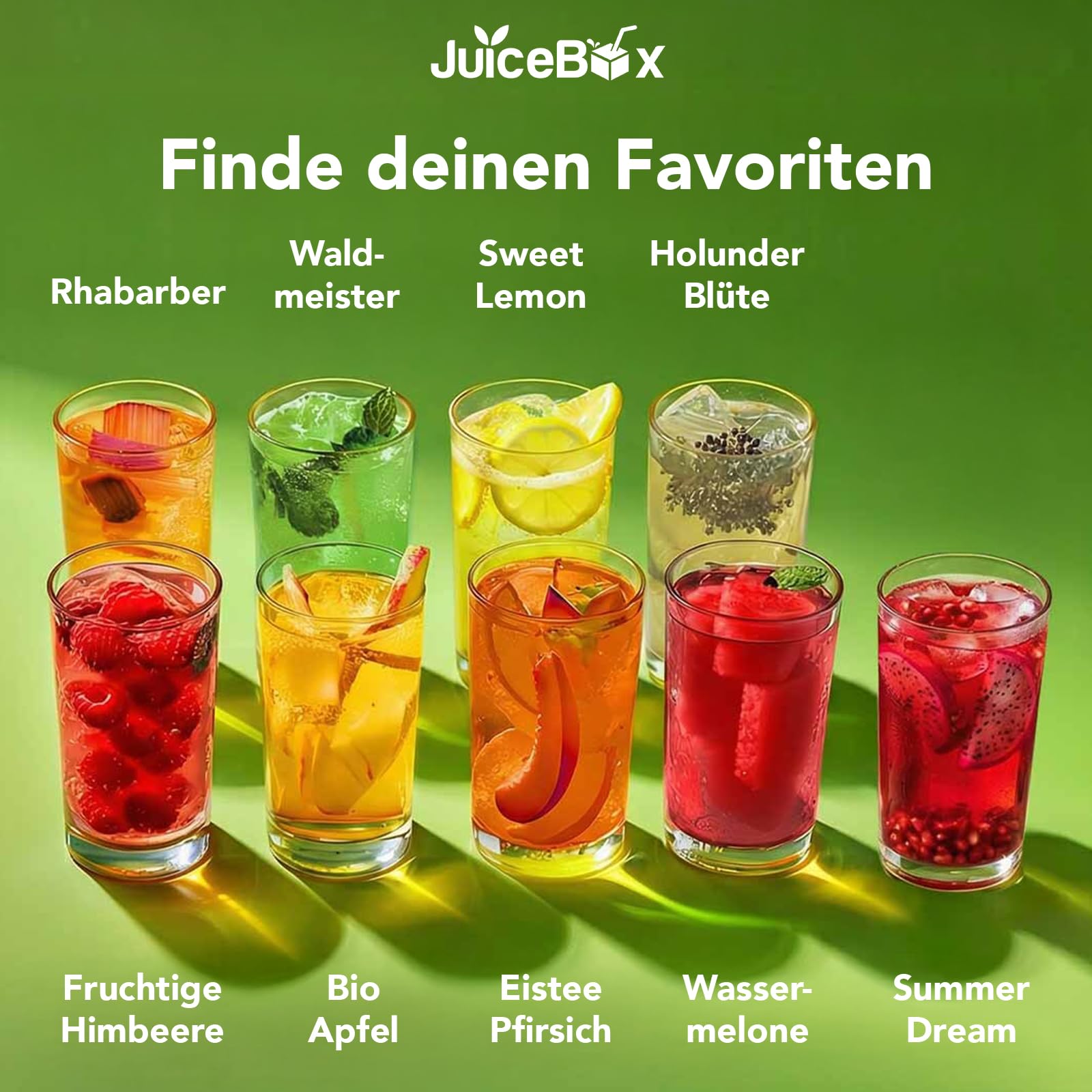 JuiceBox Sirup Original Summerdream – Getränkesirup zum Mischen mit Wasser – 2 L ergibt 22 L fruchtiges Getränk – Vegan & Fruchtig lecker