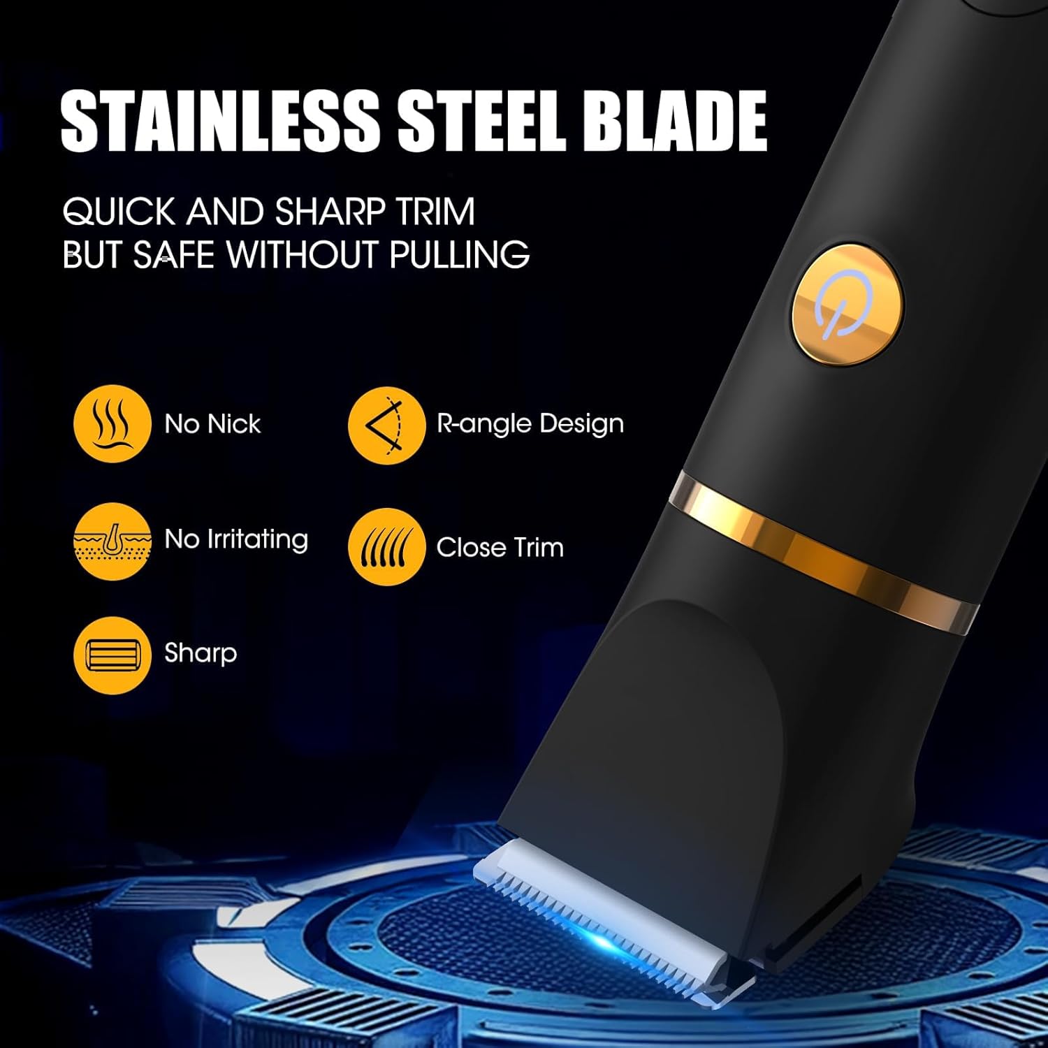 Manscape Body Trimmer for Men, 3 in 1 Men's Grooming Kit with Pubic/Nose Hair Trimmer & Ball Shaver for Nose/Balls/Groin/Legs/Chest Hair Removal, LED Display, IPX6 Waterproof, Gifts for Him Dad - Image 2