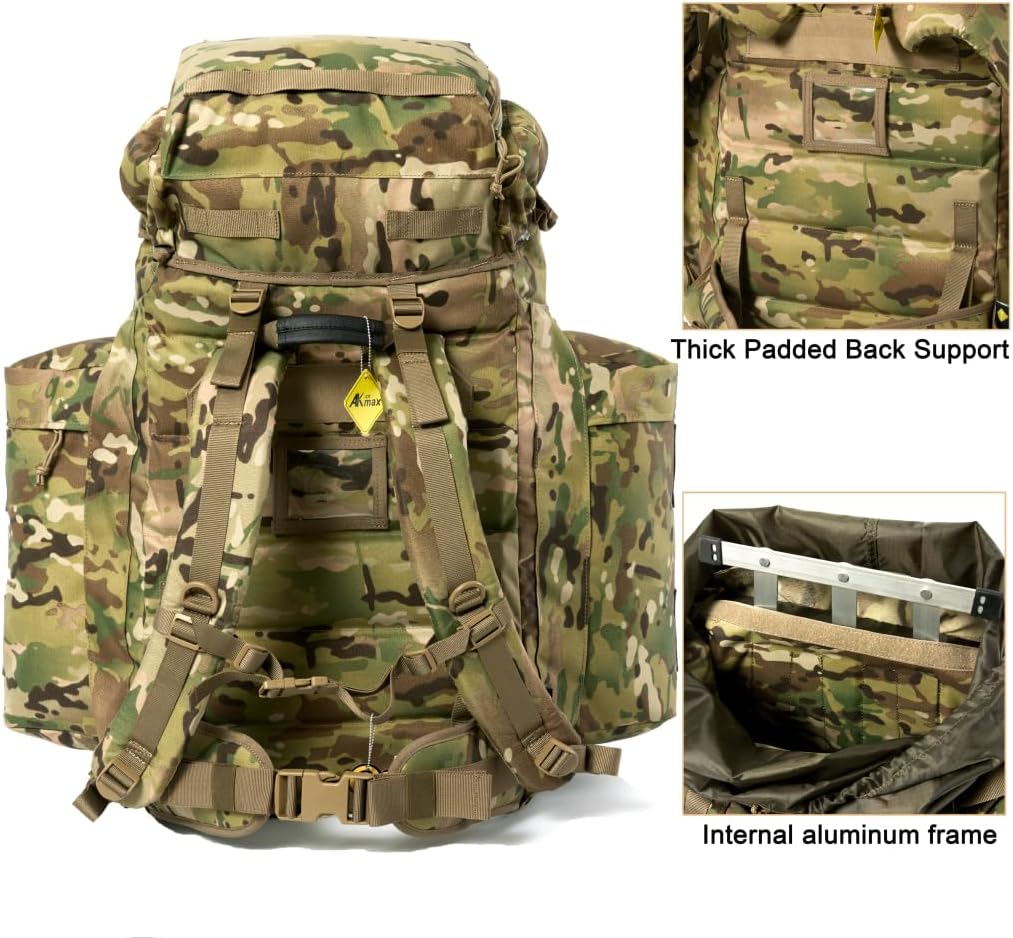MT PLCE Tactical Backpack with Internal Frame, Military Rucksack for Outdoor, Hiking, Survival Multi-terrian