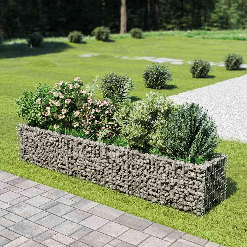 vidaXL Gabione Hochbeet 270x50x50cm Steinkorb Drahtkorb Blumentopf Pflanzkübel