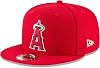 New Era Gorra MLB 9Fifty Color del Equipo Logo Primario Ajustable Snapback Talla Única - Los Angeles Angels Rojo 1