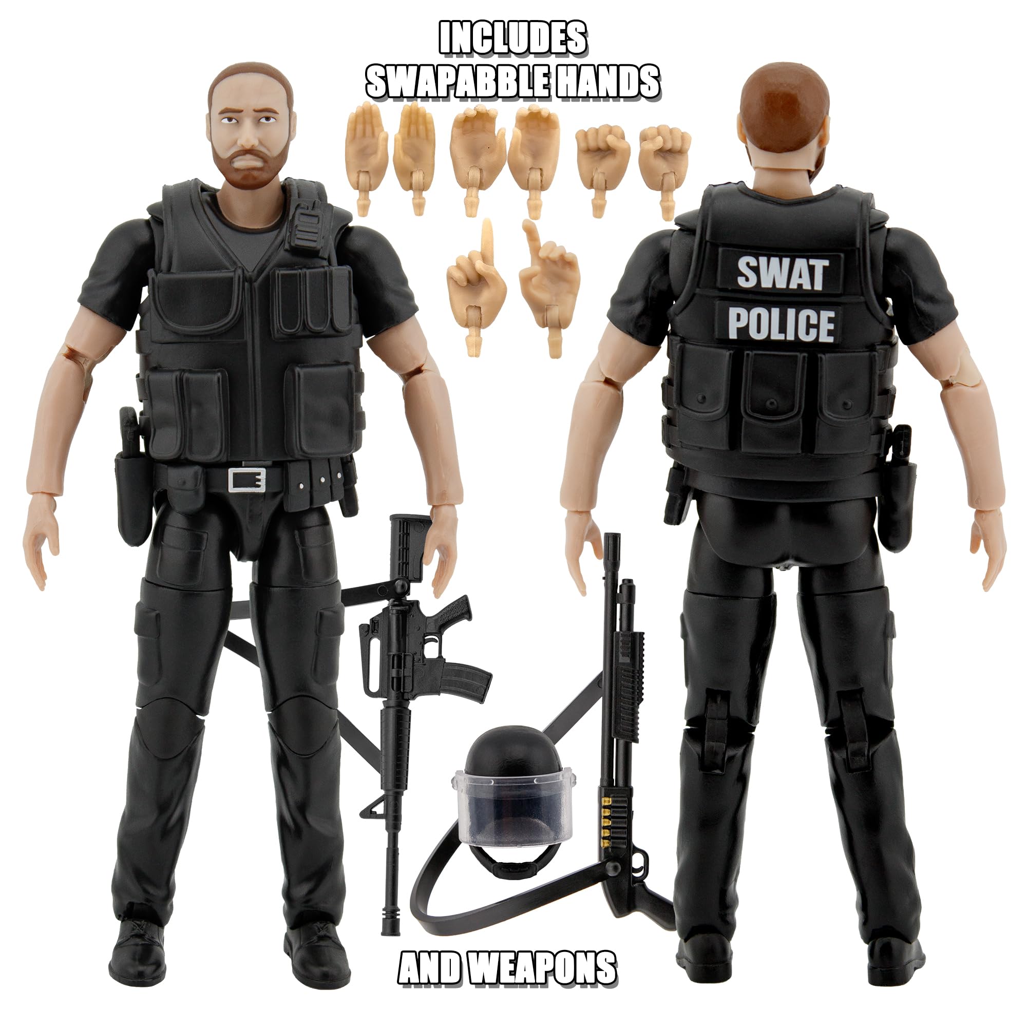 Amazon.com: Ultimate 6.5 Inch SWAT Officer Figure with Deluxe