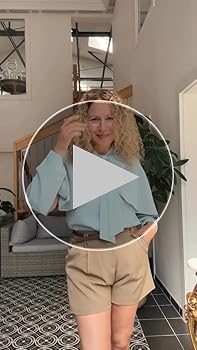 CHICWISH Women's Crush on Casual Blue Bowknot V-Neck Cape