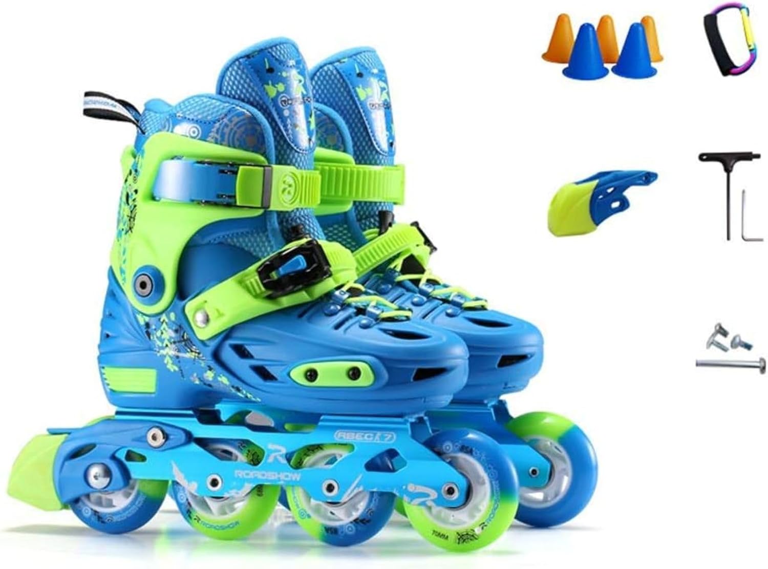 Amazon ローラーシューズ インラインスケート キッズ ROLLER SKATE 初心者向け 安全性 ローラースケート アウトドア ジュニア 女の子 子供 夏休み 誕生日 プレゼント