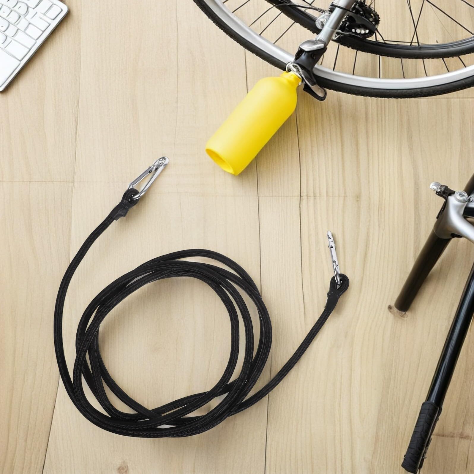 4 Stück Teiliges Motorrad-spannseil rutschfeste Zurrgurte mit Haken Schwere Elastikbänder für Fahrradträger Offroad-Bike Scooter Sichere Ladungssicherung und Stabile Befestigung