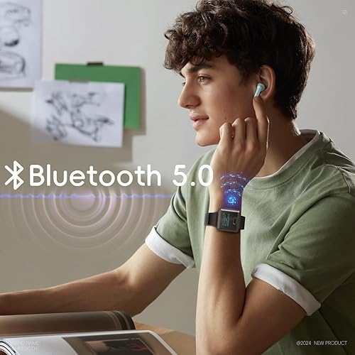 Miniatura 3 de wiwoo Reproductor de MP3 con Bluetooth, 16 GB Bluetooth deportivo MP3 con correa de reloj y clip para escalada, senderismo, ciclismo, correr, yoga,