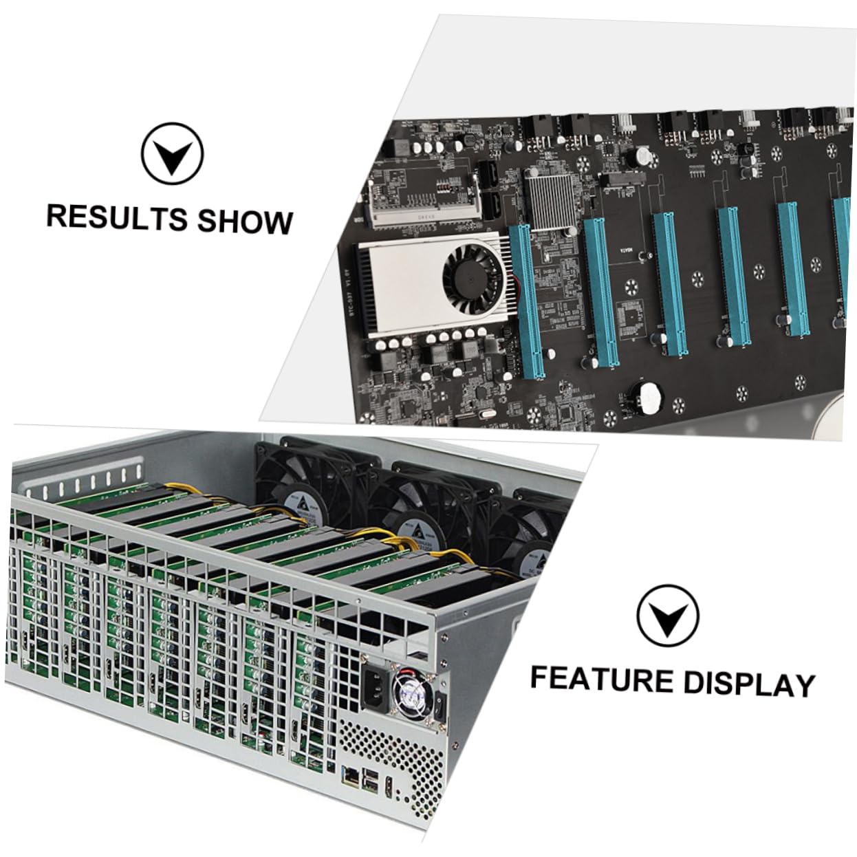 Scheda Madre per Mining Modello T37, Supporto 8 Gpu, Slot Ddr3, 8 Porte Pcie, Vga Integrata per Macchina Mineraria Stabile