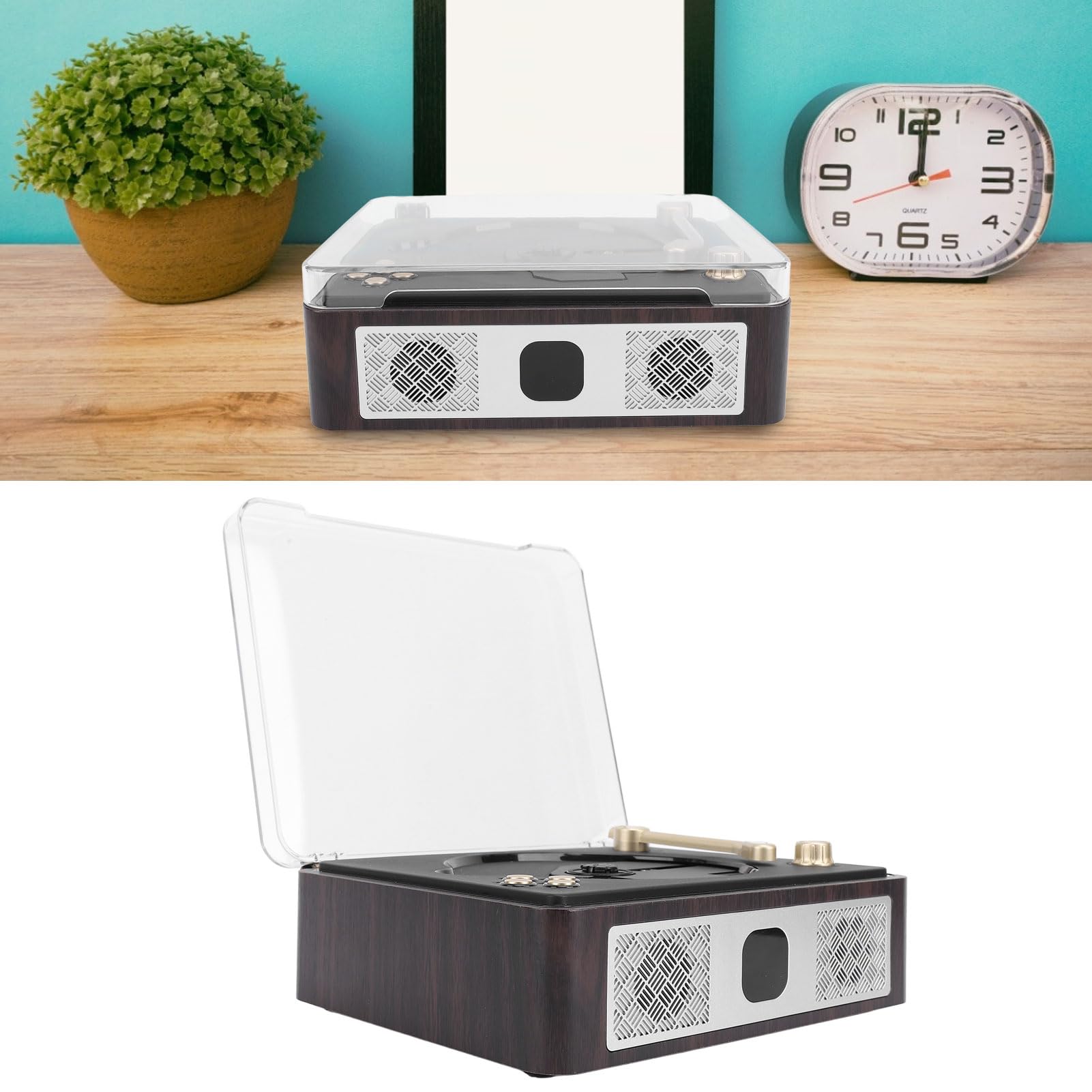 Fabater Altoparlante HIFI per Lettore CD Vintage con Telecomando Ioni di Litio a 3600 MAh Ricaricabili per Appassionati di Musica Nostalgica
