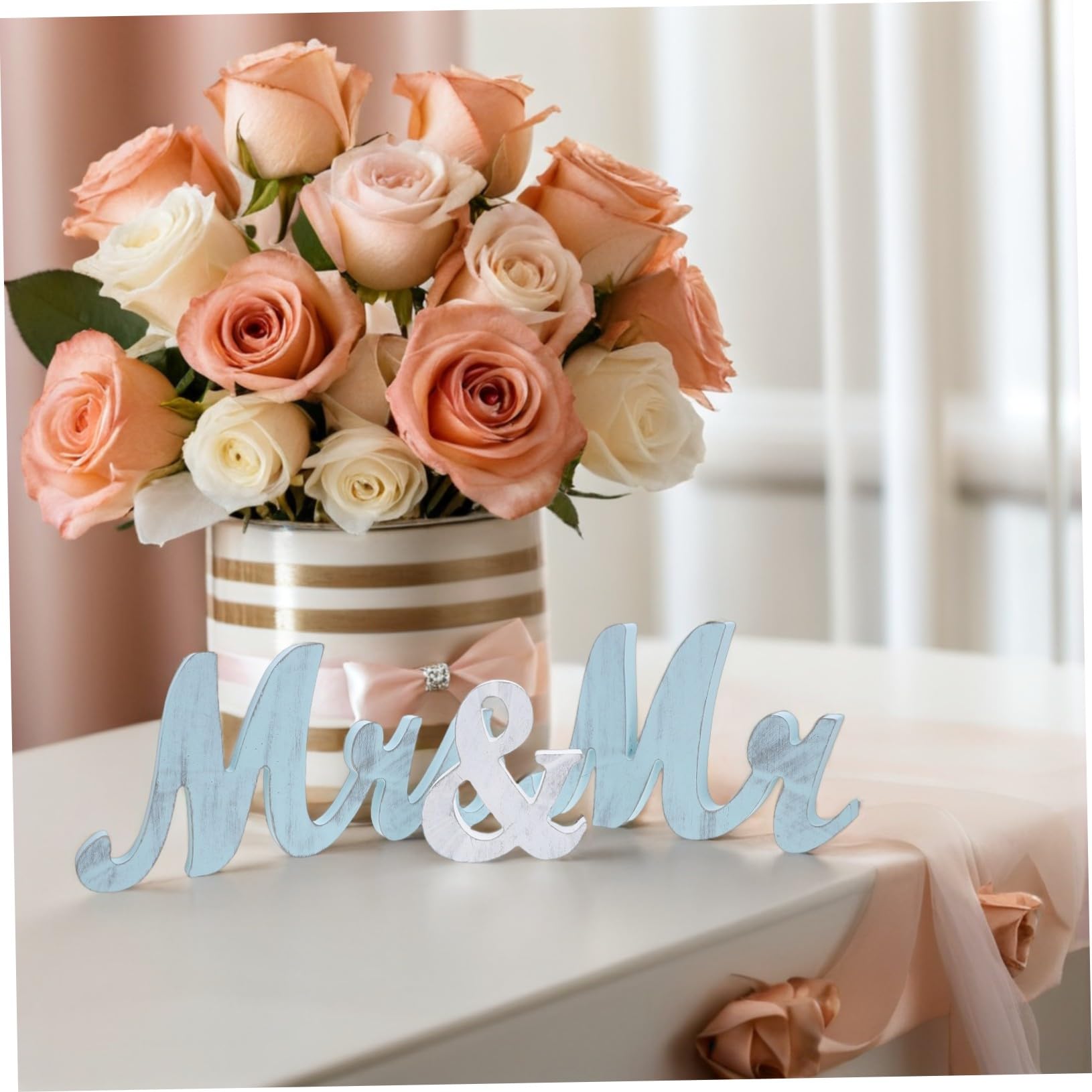 Mr Mrs Holzschild Hochzeit Dekoration Langlebig Rustikal Hochzeitstisch Zeichen für Jubiläen Feiern Stilvolles Design Vielseitig Einsetzbar
