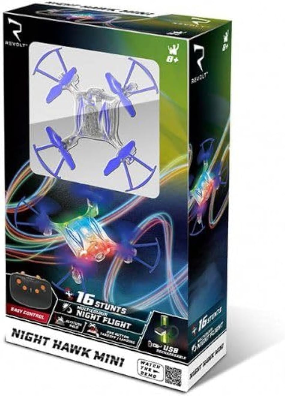 Syma 4-Channel Auto Hover Rc Stunt Night Hawk Mini Drone