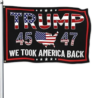 Trump 2025 flag 3x5 Outdoor Double Sided 45th 47th President Flag We Took America Back Patriotic Flags for Outside House Indoor Bedroom Yard Banner Room Poster Decor