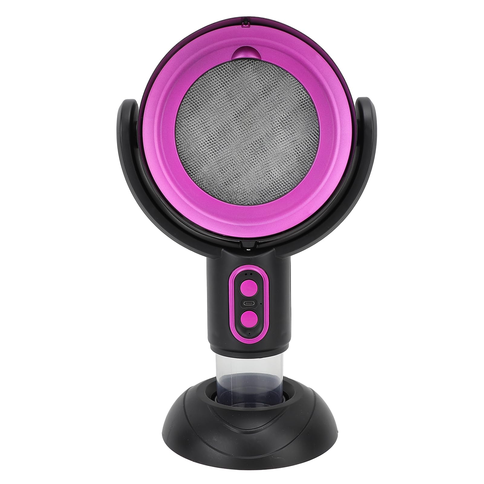 Portable Desktop Range Hood Negative Ion 2 Speed Detachable Filter Oil Collection Cup Kitchen Exhaust Fan USB Rechargeable for Indoor BBQ Hot Pot (