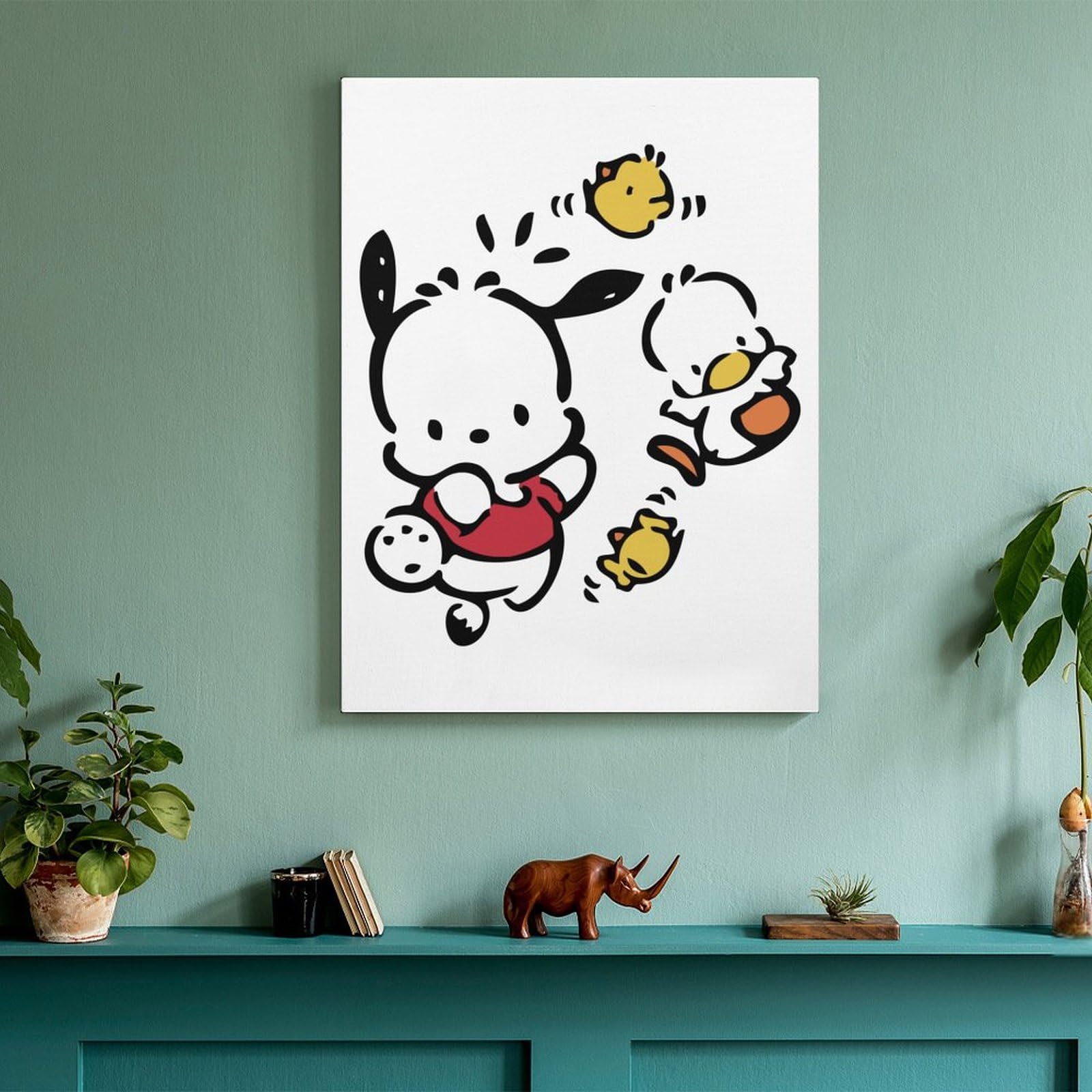 Amazon.co.jp: アートパネル ポチャッコ 装飾画 30x40cm モダン