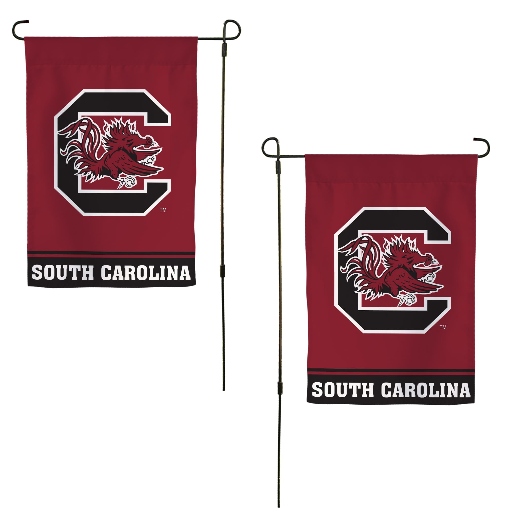 Desert Cactus University of South Carolina Garden Flag Gamecocks USC Cocky Banner 100% Polyester (Design A)