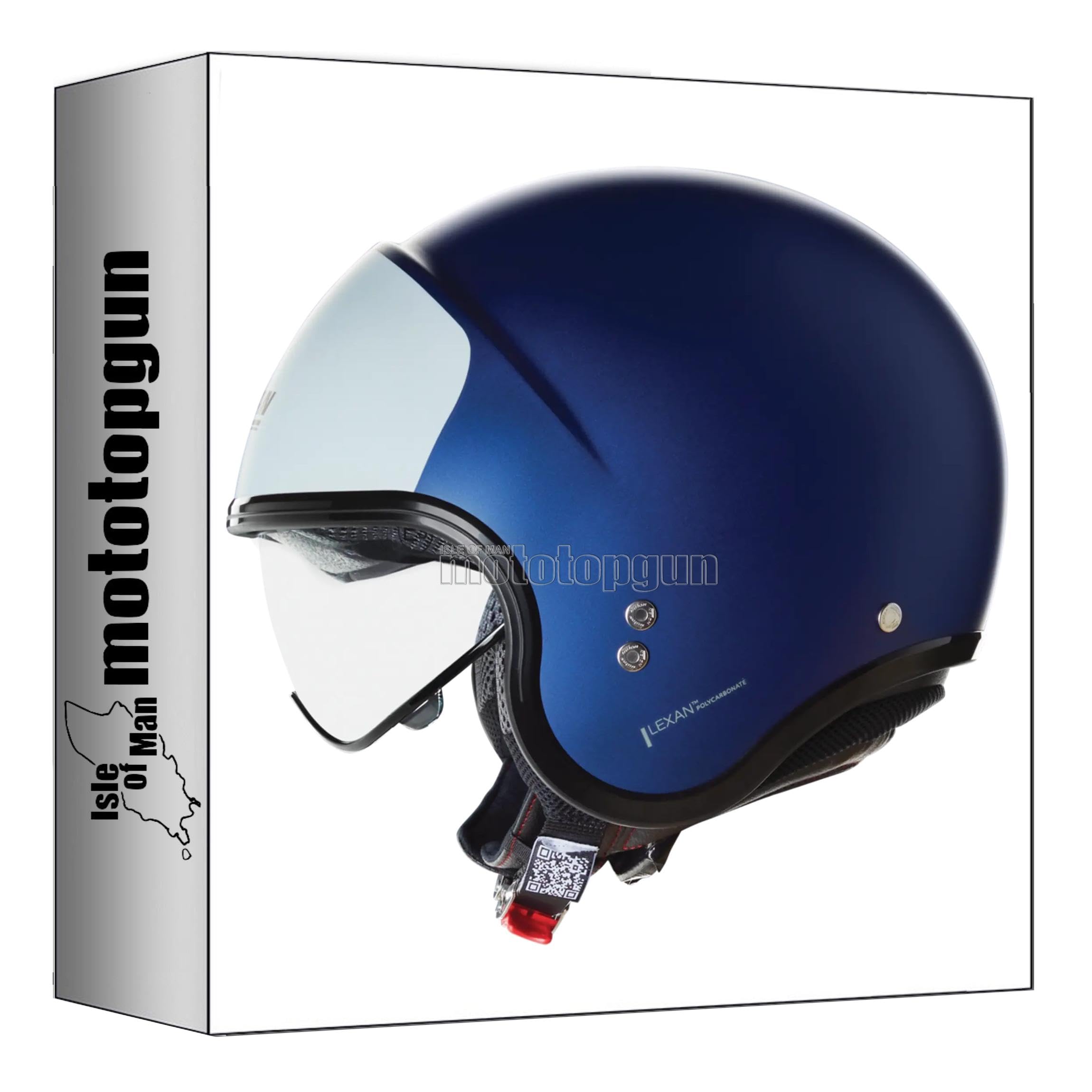 Casque jet Nolan N21 Commuting Special rouge noir premium XXS