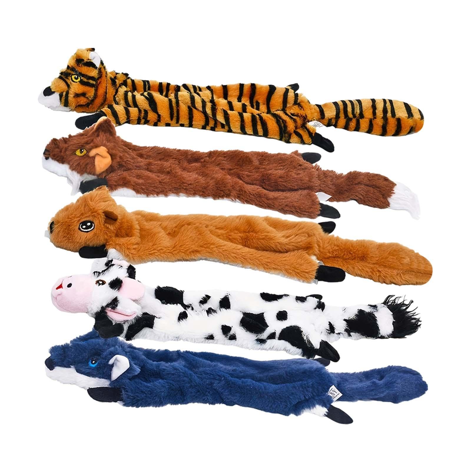 5pcs Stoffededed Squeaky Hundespielzeug und Spiel interaktives Training Haustierversorgungen Haustier ausgestopftes Spielzeug für Hunde